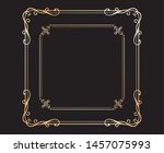 vector set of vintage elements... | Shutterstock .eps vector #1457075993