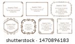royal monogram frame. hand... | Shutterstock .eps vector #1470896183