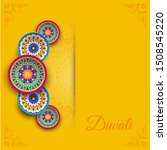 happy diwali festival of lights ... | Shutterstock .eps vector #1508545220