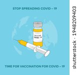coronavirus vaccine vector... | Shutterstock .eps vector #1948209403