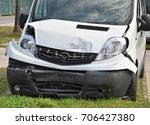 Van After Traffic Accident
