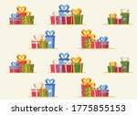 christmas pattern with... | Shutterstock .eps vector #1775855153