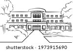 university highschool building... | Shutterstock .eps vector #1973915690