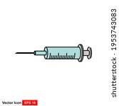illustration of vaccine icon... | Shutterstock .eps vector #1953743083