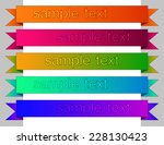 colored clasic ribbons elements ... | Shutterstock .eps vector #228130423