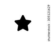 star. black simple vector icon | Shutterstock .eps vector #305121629