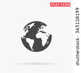 Earth Icon Vector. Simple Flat...