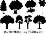 set of plant and tree... | Shutterstock .eps vector #1749286139