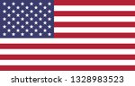 usa flag vector isolate for... | Shutterstock .eps vector #1328983523