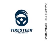 tire steer logo vector. car... | Shutterstock .eps vector #2114105990