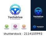 drive technology logo vector.... | Shutterstock .eps vector #2114105993