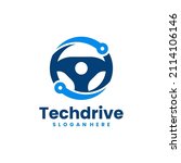 drive technology logo vector.... | Shutterstock .eps vector #2114106146