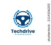 drive technology logo vector.... | Shutterstock .eps vector #2114106203