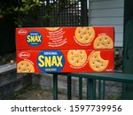 Small photo of Auckland / New Zealand - December 24 2019: View of Griffin's Snax crackers