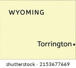 Torrington city location on Wyoming map