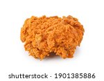 Fried Chicken Isolated On White ...