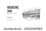 human jaw low poly landing page ... | Shutterstock .eps vector #1502049083