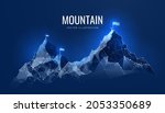 digital mountain in a... | Shutterstock .eps vector #2053350689