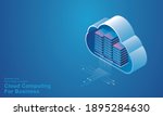 computer technology server room ... | Shutterstock .eps vector #1895284630