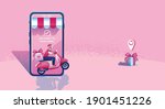 valentine's day online shopping ... | Shutterstock .eps vector #1901451226