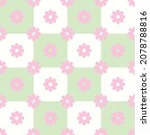 fun daisy checkerboard y2k 90s... | Shutterstock .eps vector #2078788816