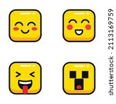 set of emoji. set of emoticons... | Shutterstock .eps vector #2113169759