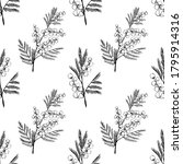 Seamless Pattern With  Hand...