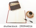 office image with drink | Shutterstock . vector #290944016
