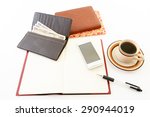 office image with drink | Shutterstock . vector #290944019