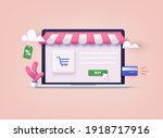online shopping.design graphic... | Shutterstock .eps vector #1918717916
