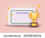 icon of graduation certificate... | Shutterstock .eps vector #2059818356