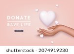 donate   save life banner.... | Shutterstock .eps vector #2074919230