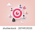 target customer concept.... | Shutterstock .eps vector #2074919233