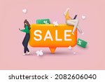 people characters shop at an... | Shutterstock .eps vector #2082606040