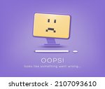 error 404 page not found. page... | Shutterstock .eps vector #2107093610