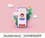 call center  online customer... | Shutterstock .eps vector #2144856049