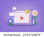 video player  gallery ... | Shutterstock .eps vector #2151714879