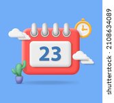 calendar date concept. planning ... | Shutterstock .eps vector #2108634089
