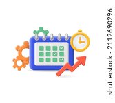 business planning concept. work ... | Shutterstock .eps vector #2112690296