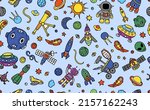 planet pattern with spaceships... | Shutterstock .eps vector #2157162243