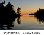 Small photo of Georgian Bay Sunset in Wani Bay Ontario Canada