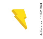 thunderbolt flat vector icon... | Shutterstock .eps vector #1816892393