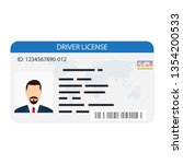 driver license icon. driving... | Shutterstock .eps vector #1354200533