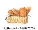 Bakery Products In Straw Basket ...