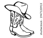 Cowboy Boots And Western Hat....