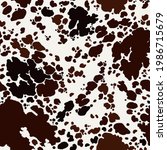 cow skin seamless pattern.... | Shutterstock .eps vector #1986715679