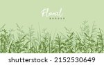 summer floral green background. ... | Shutterstock .eps vector #2152530649