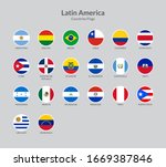 latin american countries flag... | Shutterstock .eps vector #1669387846