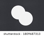 blank white business card... | Shutterstock . vector #1809687313