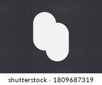 blank white business card... | Shutterstock . vector #1809687319